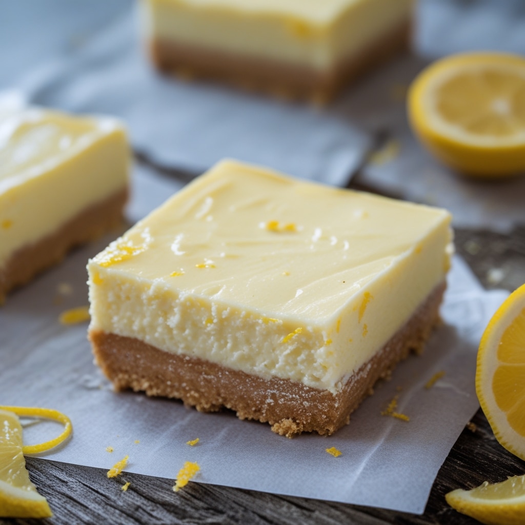 Frozen Lemon Cheesecake Bars Recipe