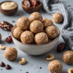 No-Bake Cashew Butter Date Protein Balls