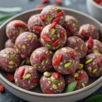Goji Berry Pistachio Protein Bites