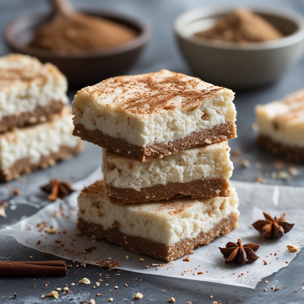 High Protein Chai Spice Cottage Cheese Bars