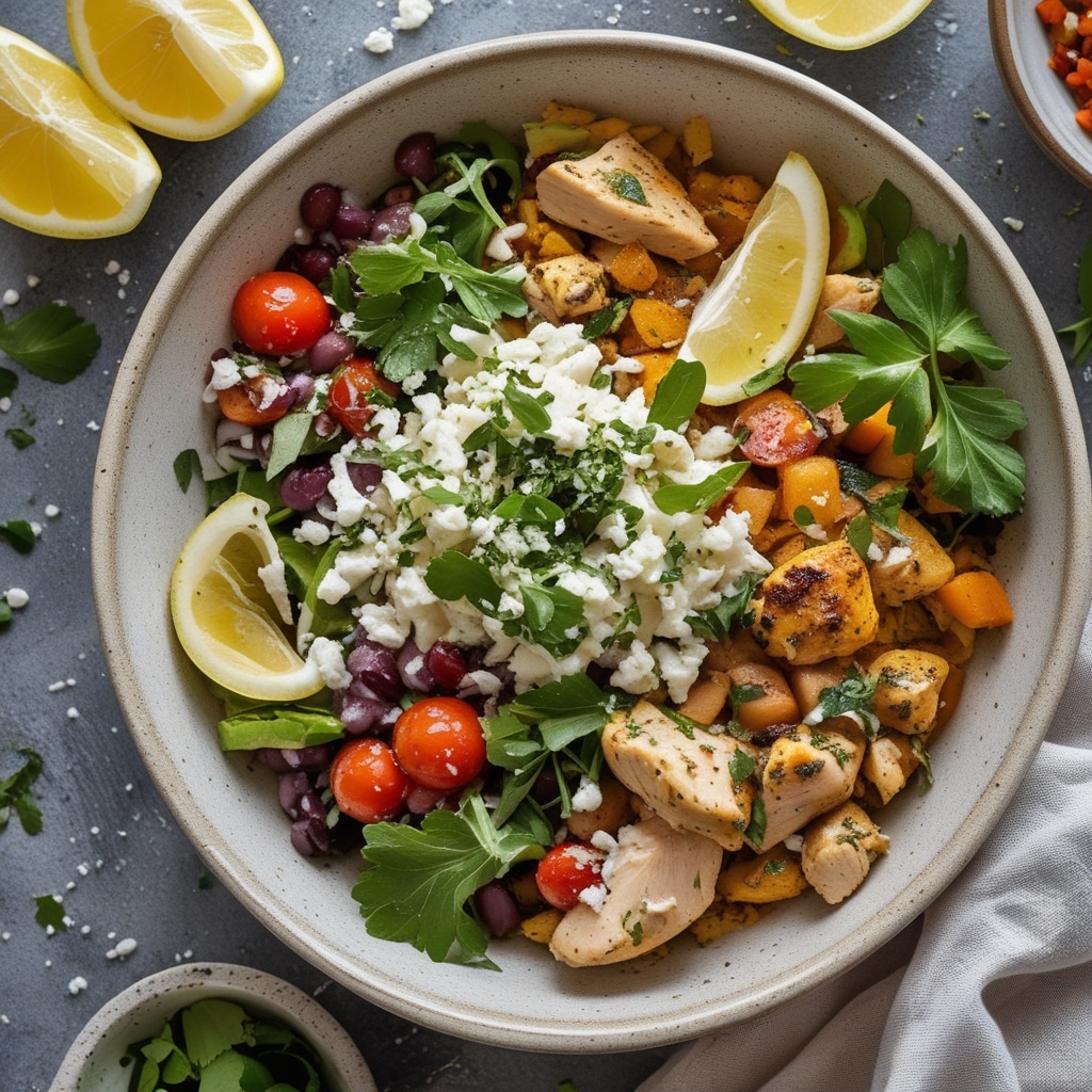 Easy Greek Chicken Bowls Recipe with Fresh Mediterranean Flavors