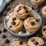 Frozen Greek Yogurt Peanut Butter Bites with Chocolate Chips