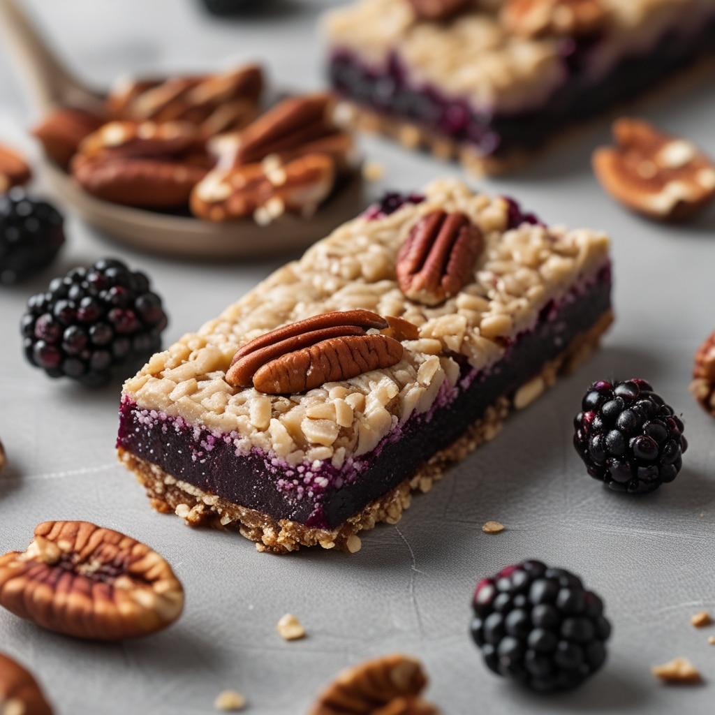 Blackberry Pecan Protein Energy Bars