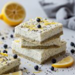 High Protein Lemon Poppy Seed Cottage Cheese Bars