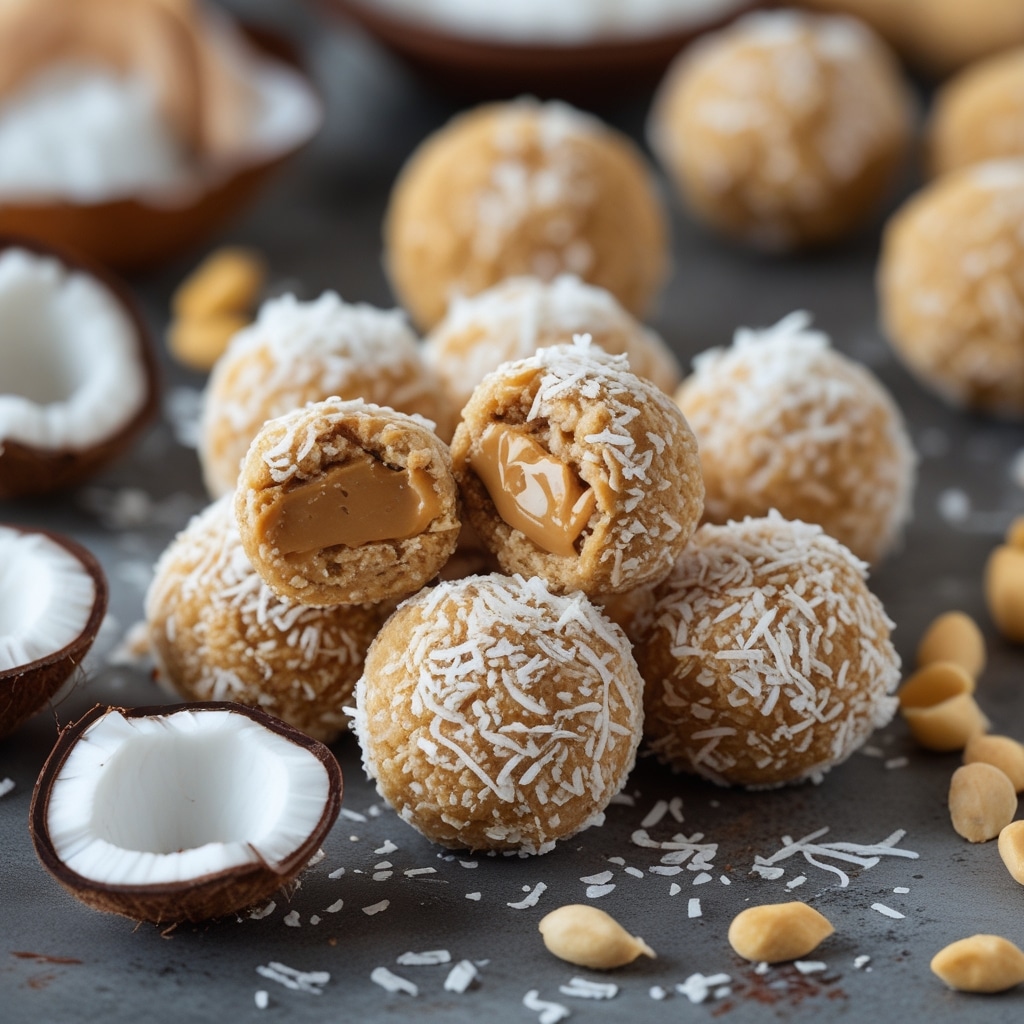 - 4-Ingredient Coconut Peanut Butter Balls