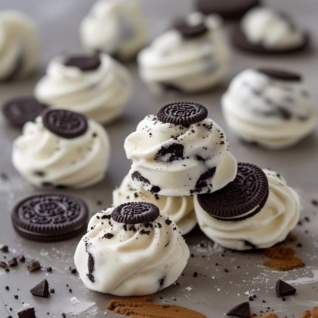 Frozen Cookies & Cream Greek Yogurt Bites