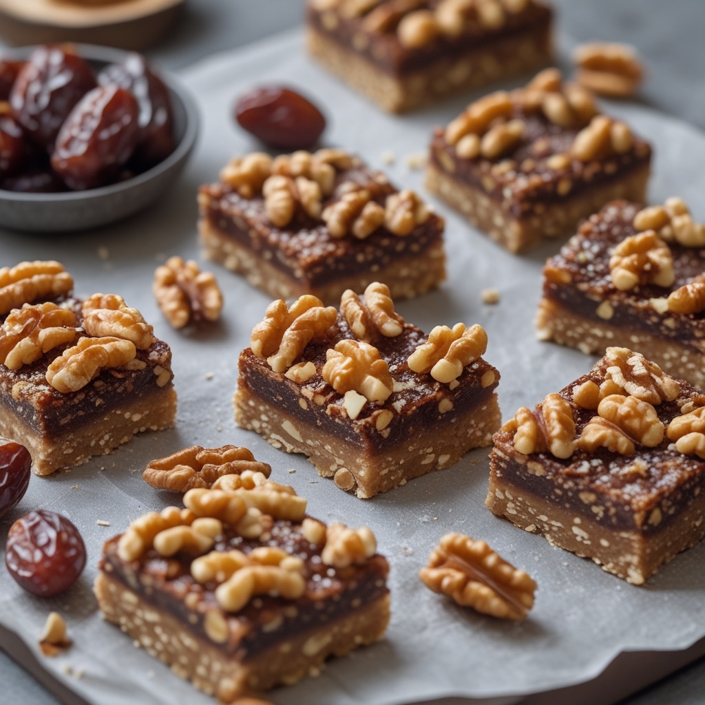 No-Bake Dates & Walnut Bars