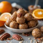 Orange Pecan Protein Energy Bites