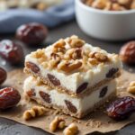 High Protein Date Walnut Cottage Cheese Bars