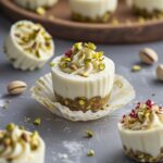 - Frozen Pistachio Cheesecake Protein Bites