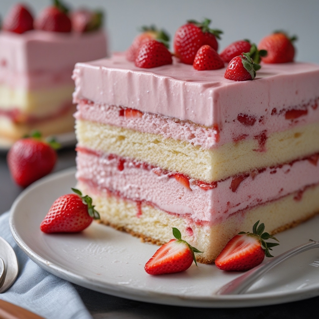 Strawberry Icebox Cake Recipe