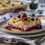 No Bake Summer Berry Lasagna