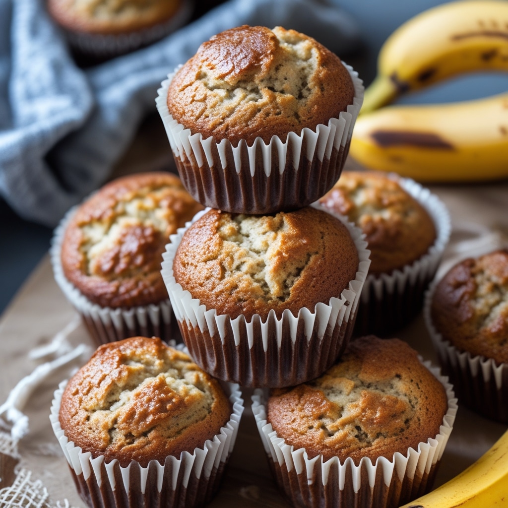 High Protein Banana Bread Cottage Cheese Muffins