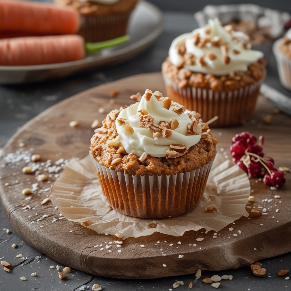 - High Protein Carrot Cake Cottage Cheese Muffins