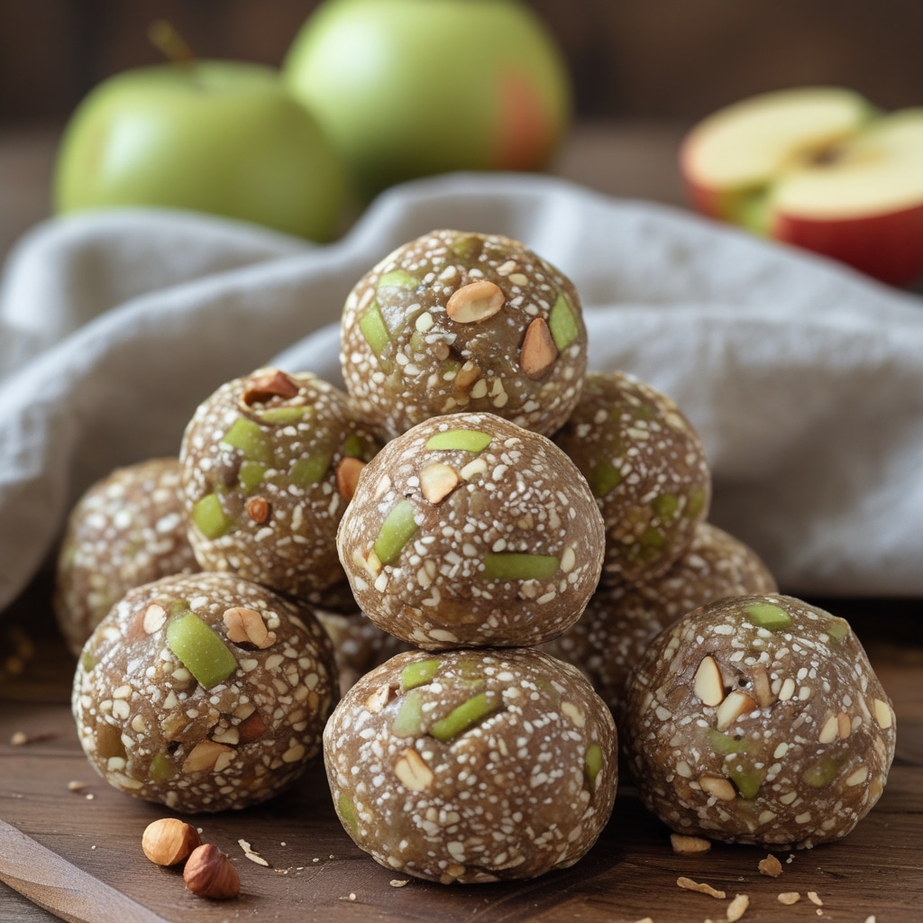 Green Apple Hazelnut Protein Energy Balls