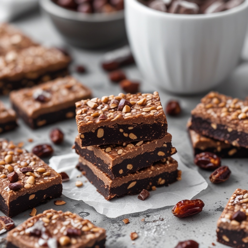 No-Bake Date Cacao Protein Bars