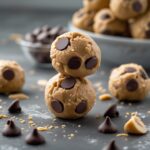 - No-Bake Peanut Butter Chocolate Chip Protein Balls