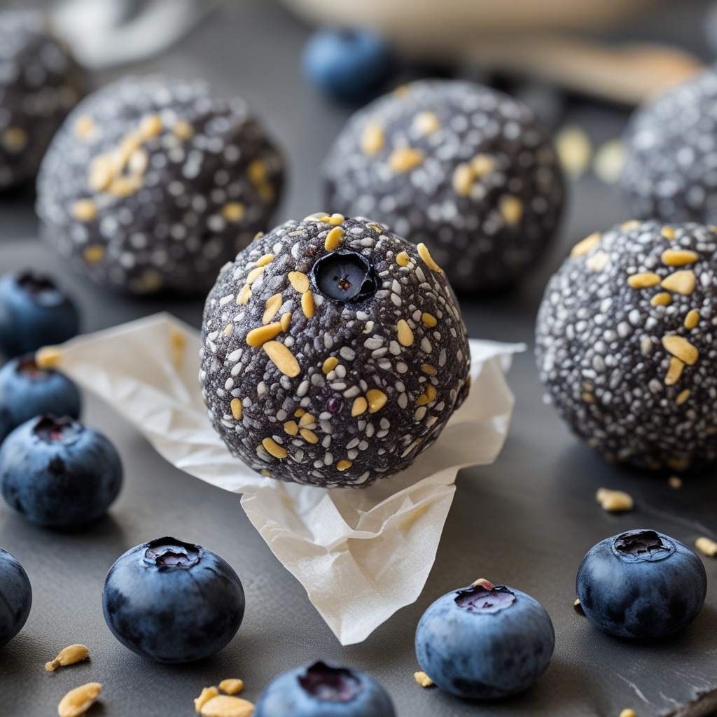 Blueberry Chia Protein Energy Balls