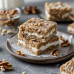 High Protein Maple Walnut Cottage Cheese Bars