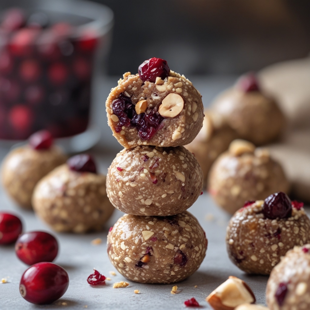 Cranberry Hazelnut Protein Bites