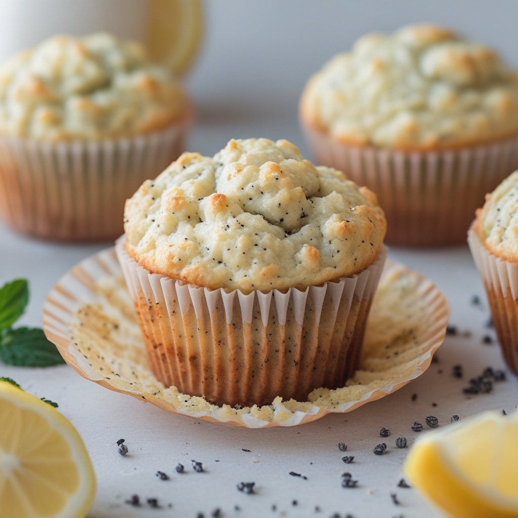 - High Protein Lemon Poppy Seed Cottage Cheese Muffins