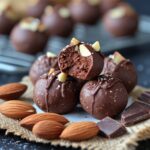 High Protein Chocolate Almond Protein Bites