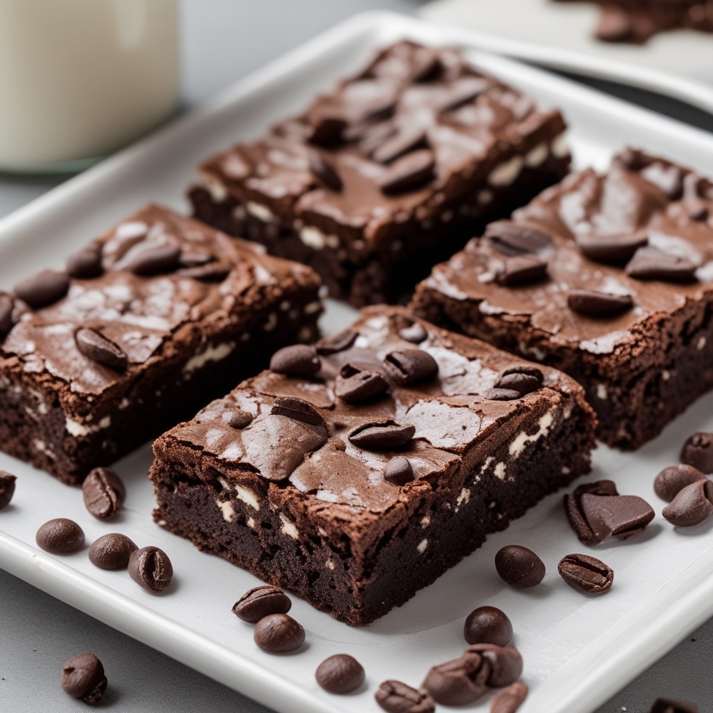 High Protein Mocha Fudge Cottage Cheese Brownies