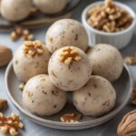 Ginger Walnut Protein Frozen Yogurt Balls