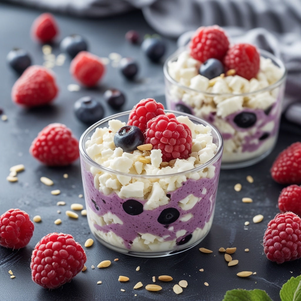 High Protein Mixed Berry Cottage Cheese Bites