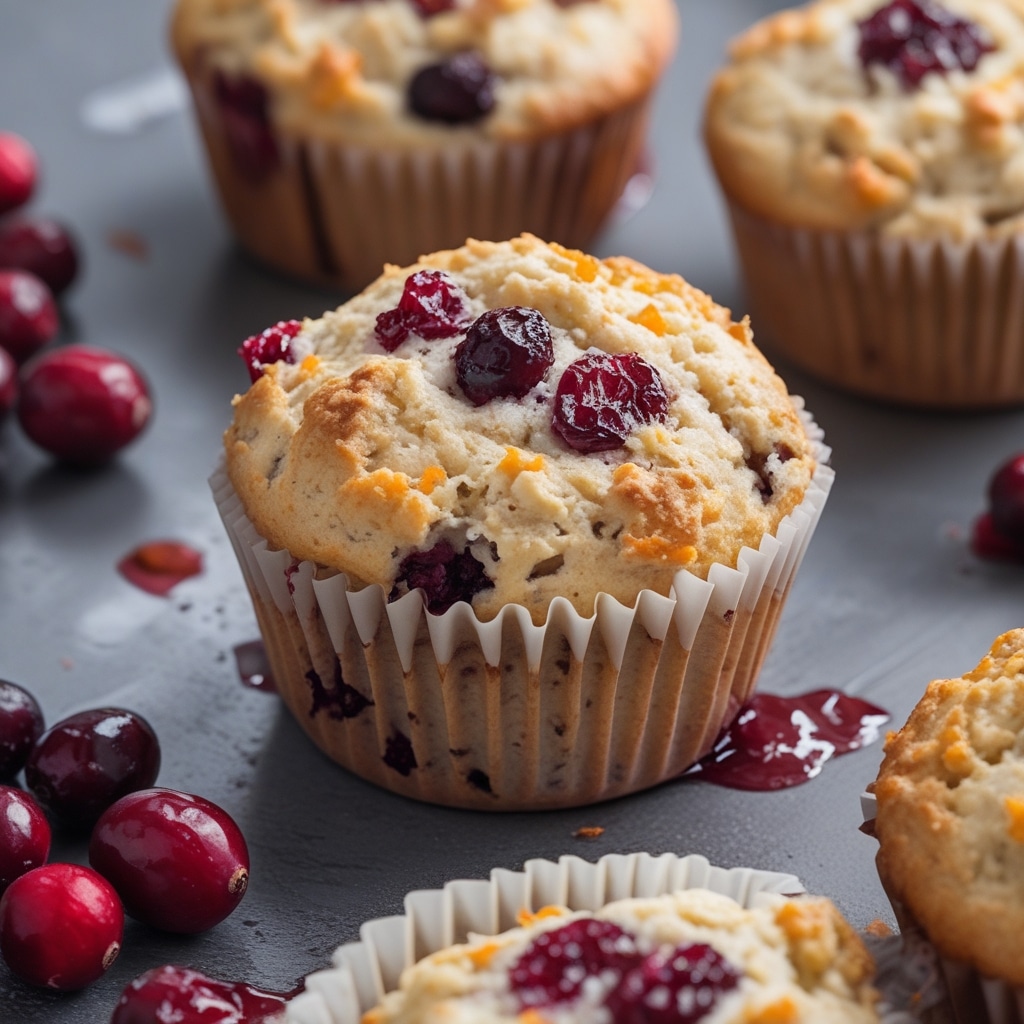 - High Protein Cranberry Orange Cottage Cheese Muffins