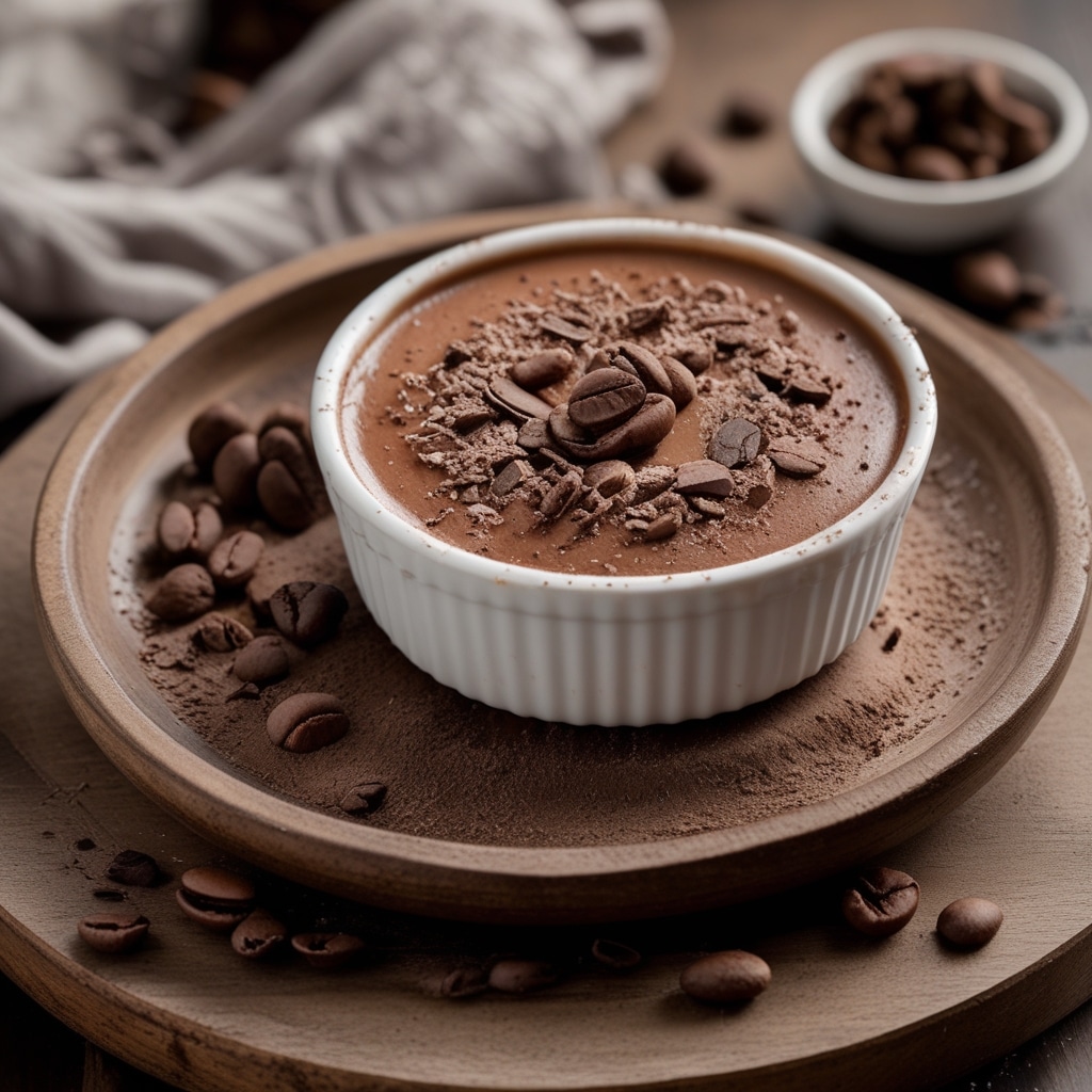 High Protein Mocha Mousse Cottage Cheese Pots