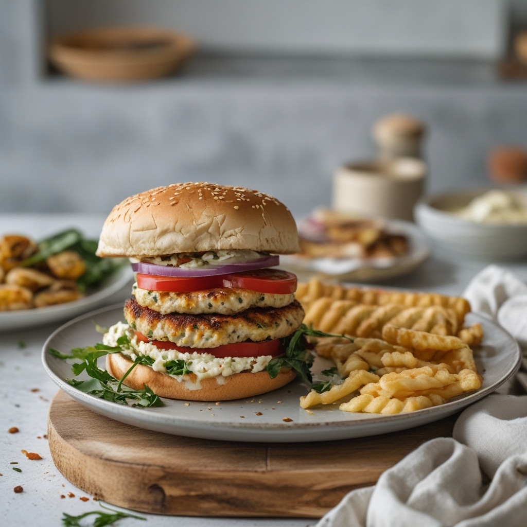Greek Chicken Burgers