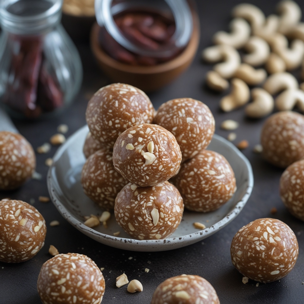 No-Bake Cashew Date Protein Energy Bites