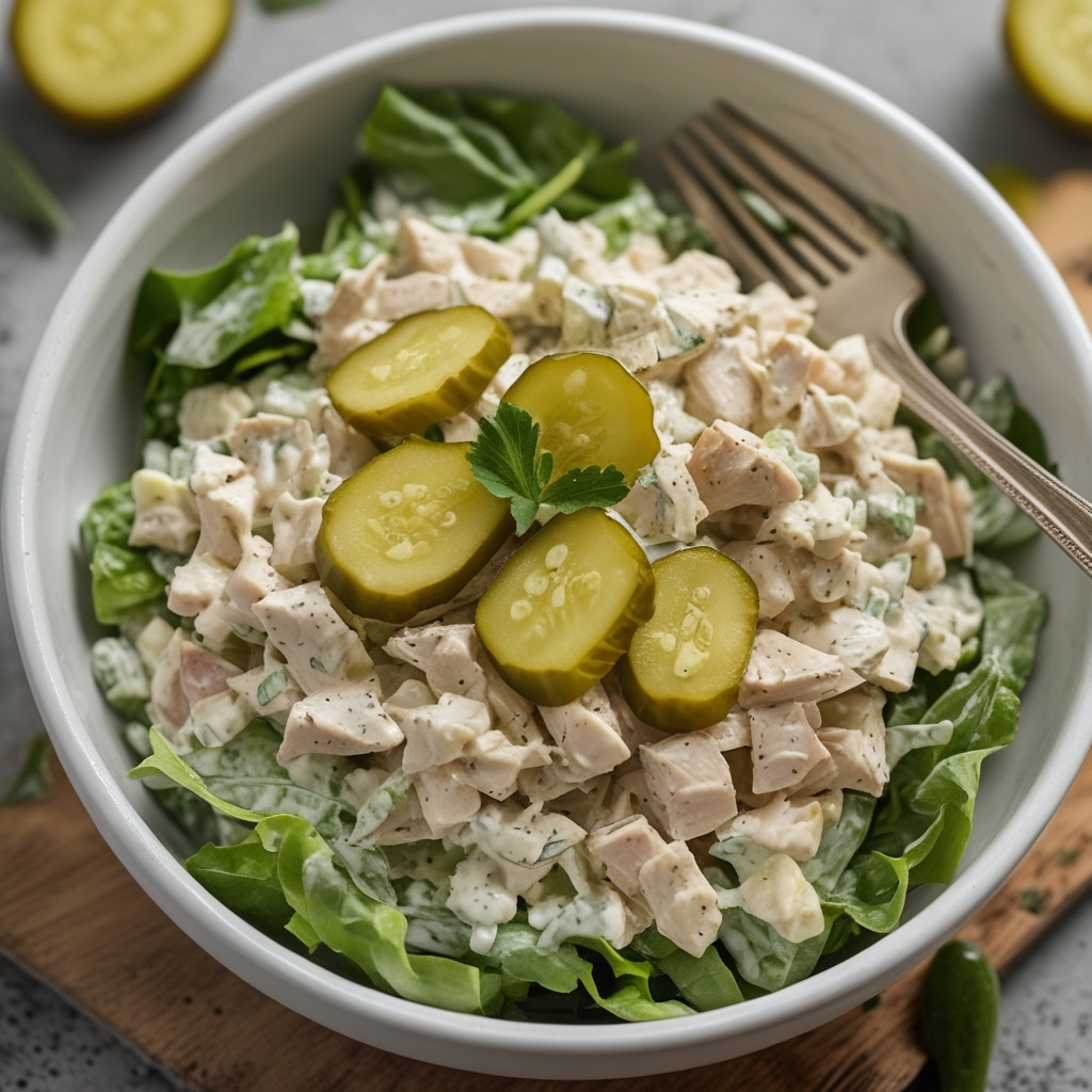 Easy Pickle Ranch Chicken Salad Recipe for a High-Protein Lunch