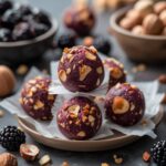 - Blackberry Hazelnut Protein Energy Bites