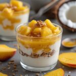 Frozen Mango Coconut Greek Yogurt Cups