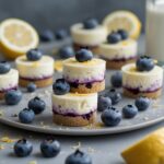 High Protein Blueberry Lemon Cheesecake Bites