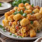 Easy Loaded Tater Tot Casserole Recipe the Whole Family Will Love