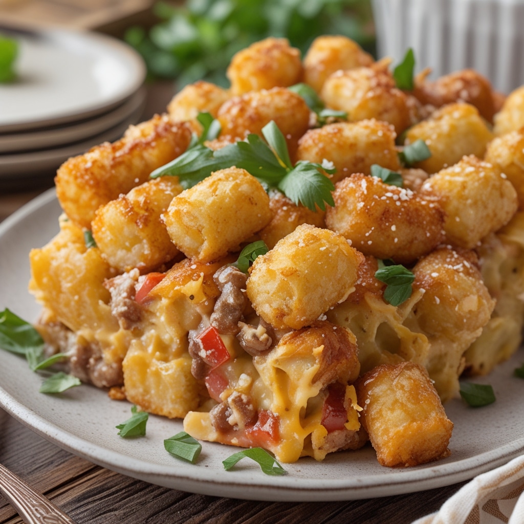 Easy Loaded Tater Tot Casserole Recipe the Whole Family Will Love