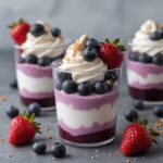 Frozen Acai Berry Greek Yogurt Parfait Cups