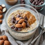 Chocolate Almond Butter Protein Overnight Oats