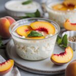 High Protein Peach Cottage Cheese Cups