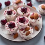 Frozen Cherry Almond Greek Yogurt Bites