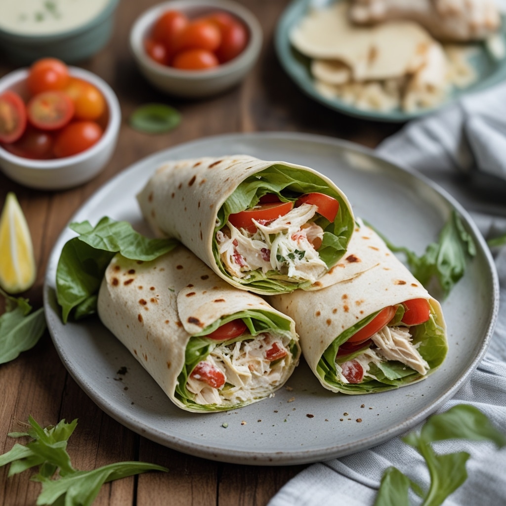 Easy Chicken Caesar Wraps Recipe | Perfect Lunch in Minutes