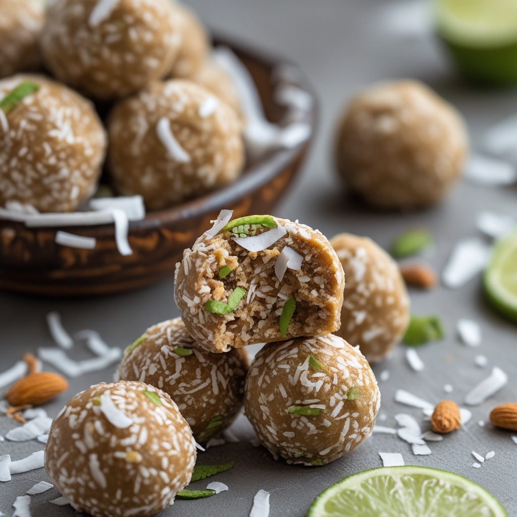 - No-Bake Coconut Lime Protein Energy Balls