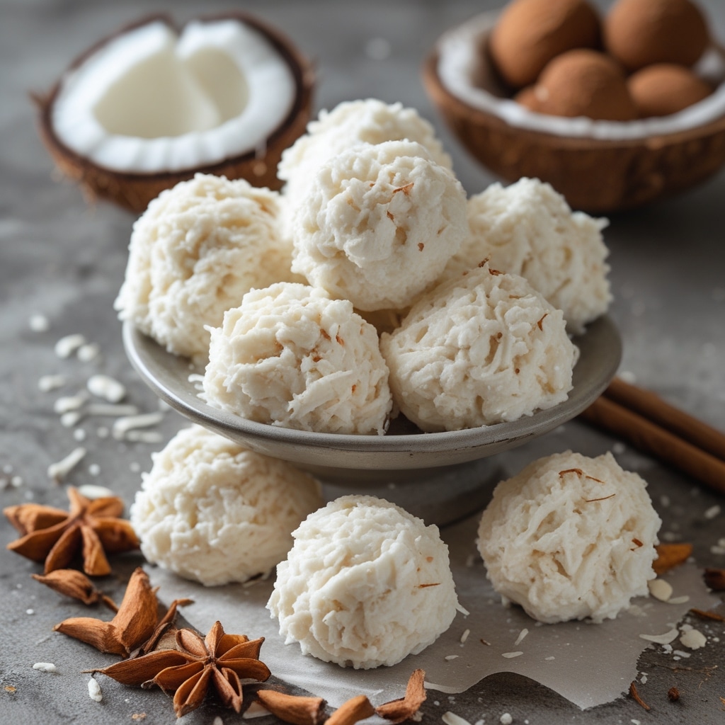 - High Protein Vanilla Coconut Cottage Cheese Bites