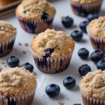 Easy Blueberry Muffins Recipe with a Bakery-Style Crumb Topping