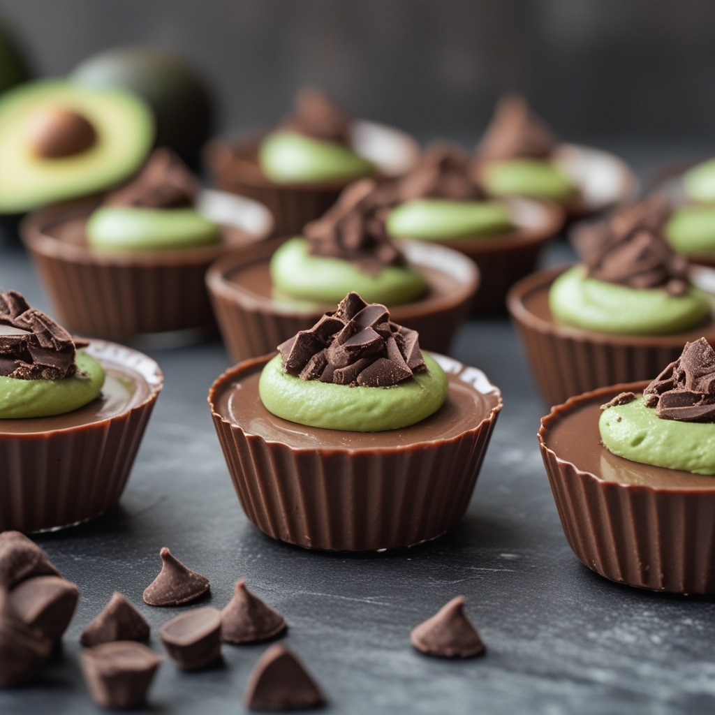 High Protein Avocado Chocolate Mousse Cups