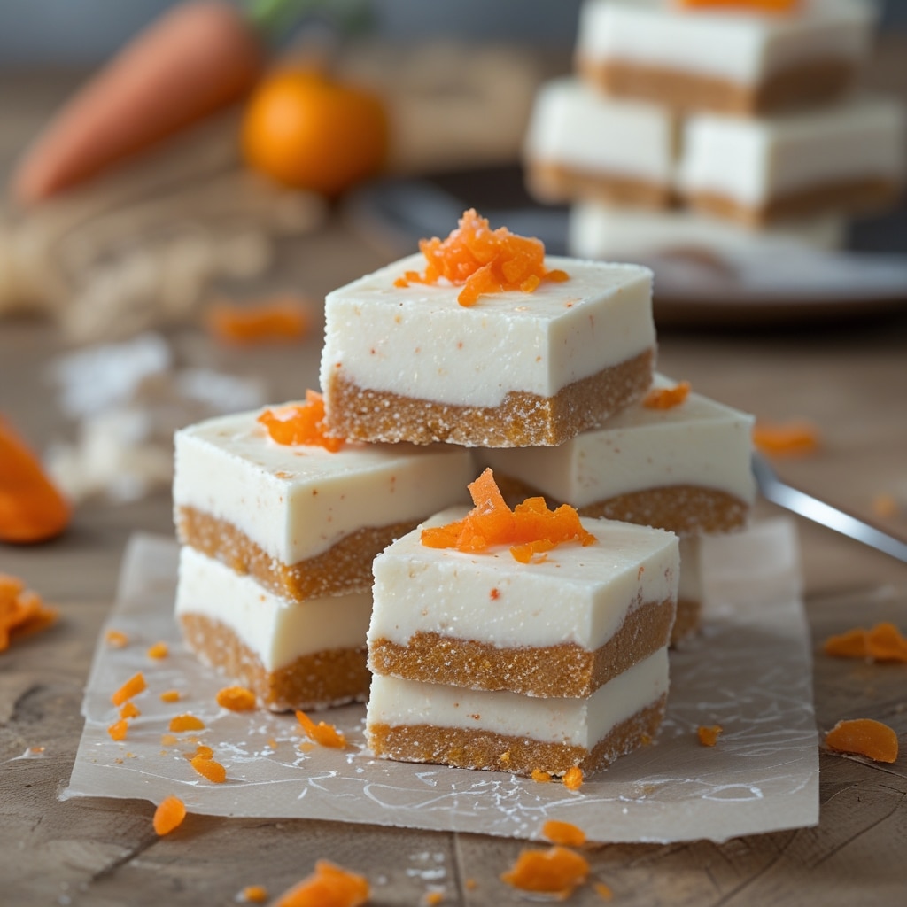 Orange Carrot Protein Frozen Yogurt Bars