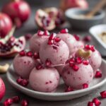 Pomegranate Cashew Protein Frozen Yogurt Bites